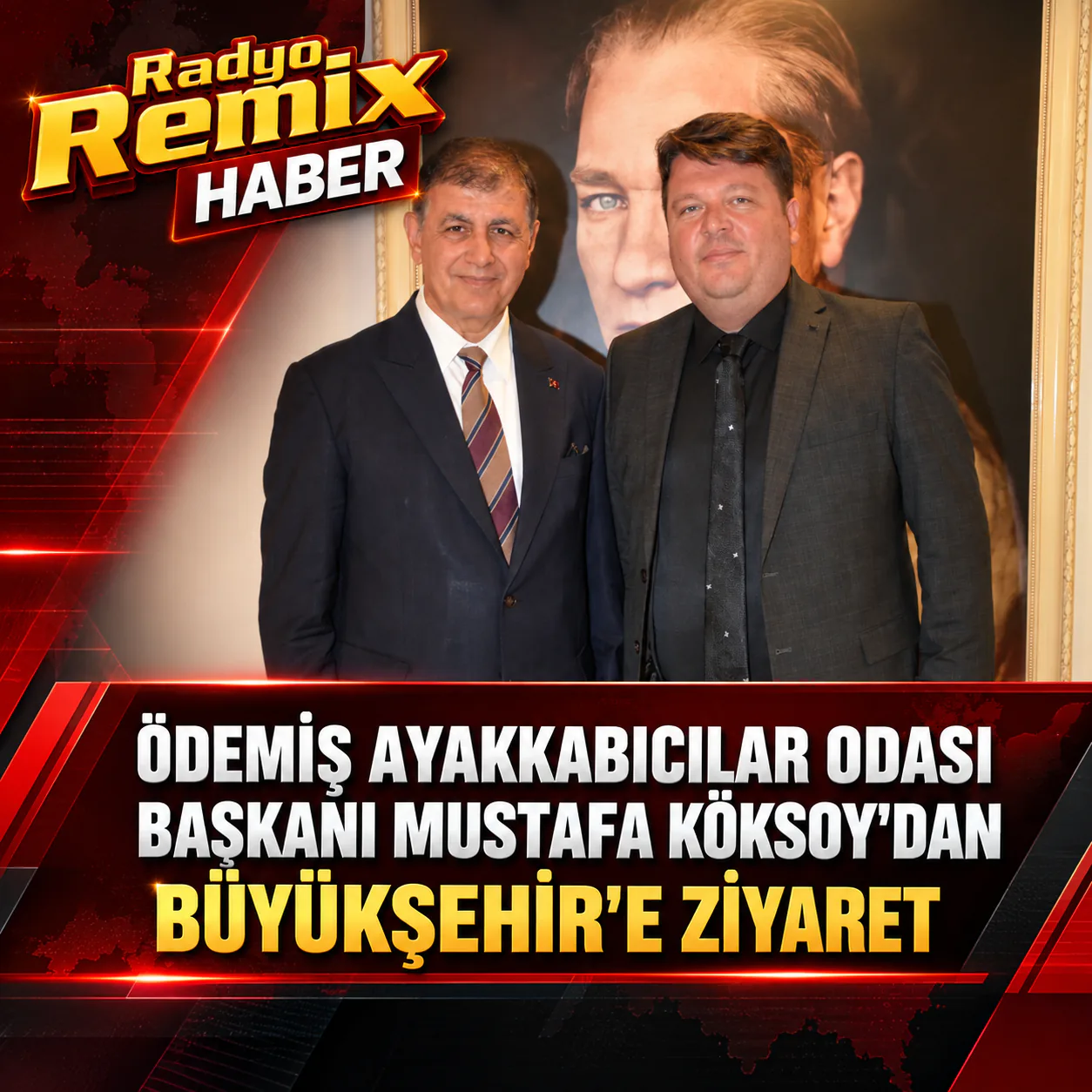 Ödemiş Ayakkabıcılar Odası Başkanı Mustafa Köksoy’dan Büyükşehir’e Ziyaret